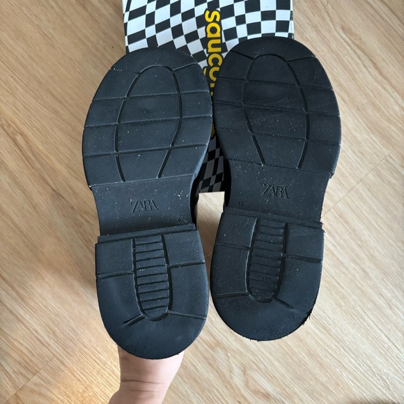 Zara Men’s Lug Sole Leather Boots - Picture 4 of 4